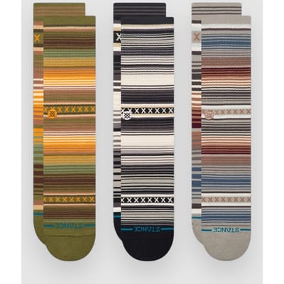 Stance Curren 3 Pack Sokken patroon