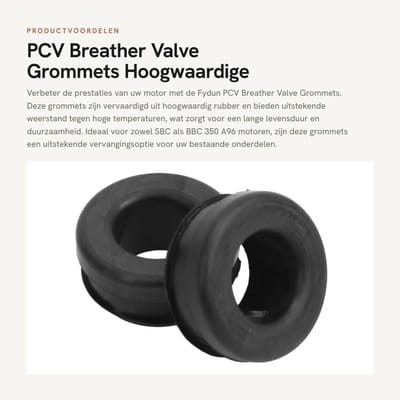Dailygoods- Ademventiel Grommets Hoge Temperatuur Weerstand - Grommet Kit - Rubber Seal - 2 Stuks - PCV Ventiel - Geschikt voor SBC BBC 350 A96 Motor