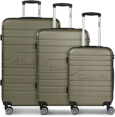 Bench Seattle 4 wielen Kofferset 3-delig - Harde bagage - TSA slot - dark-olive
