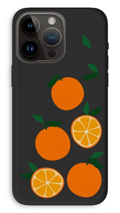 Case Company® - Hoesje geschikt voor iPhone 14 Pro Max hoesje - Will you be my clementine - Biologisch Afbreekbaar Telefoonhoesje - Bescherming alle Kanten en Schermrand