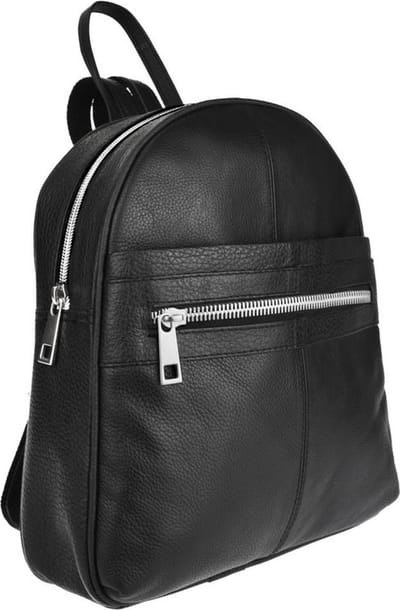 Dames rugtas leer zwart - Leren rugtas dames - Kleine leren rugzak dames - Stijlvolle rugzak dames