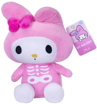 Melody Hello Kitty Halloween Pluche Knuffel 25 cm - Speelgoed Knuffels voor Kinderen Meisjes - Kat Cat Kitten Plush Toy - Melody, Kuromi, Hello Kitty