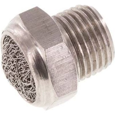 NPT 1/8'' Roestvrijstalen Compacte Pneumatische Geluiddemper 1.4301 Draadgaas