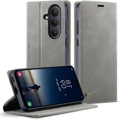 Geavanceerde beschermhoes voor smartphones met RFID-blokkering, kaartenhouder, klapstandaard en stootvast ontwerp