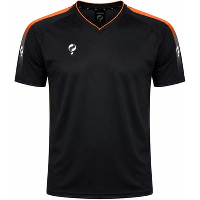 Q1905 Trainingsshirt maher zwart / oranje / wit