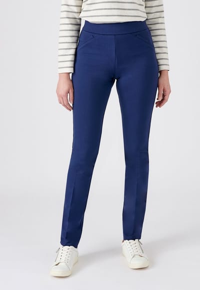 Damart - Legging in milano-breisel Perfect Fit by Damart - Dames - Blauw - 40