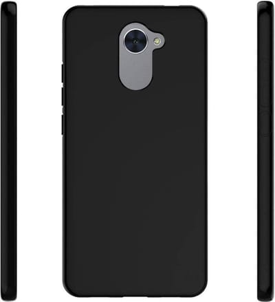 Zwart Tpu Cover Siliconen Case Hoesje voor Huawei Y7