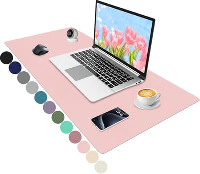 Bureau Mat - Onderlegger - Werkruimte Bescherming - Zacht Roze Design - 90x43cm