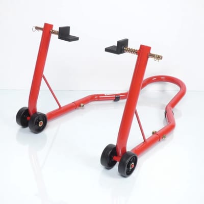 rode mad paddock standaard voor achterwiel met skid motor race circuit