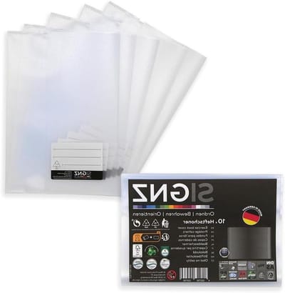 Bladbeschermers A5 - Maphoezen Documenten - Papier Beschermen - Sterk 90my Polypropyleen - 10 stuks - Transparant