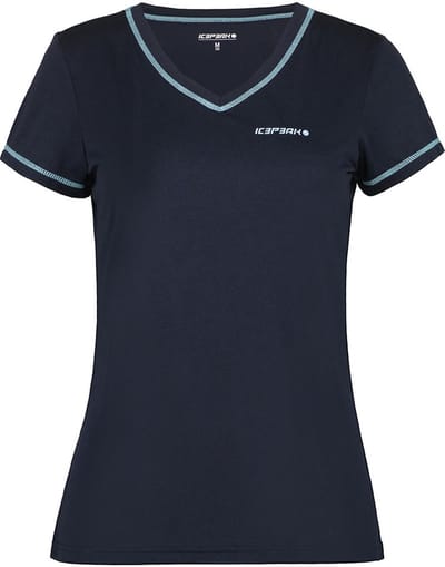 Icepeak Beasley T-shirt Met Korte Mouwen Blauw M Vrouw