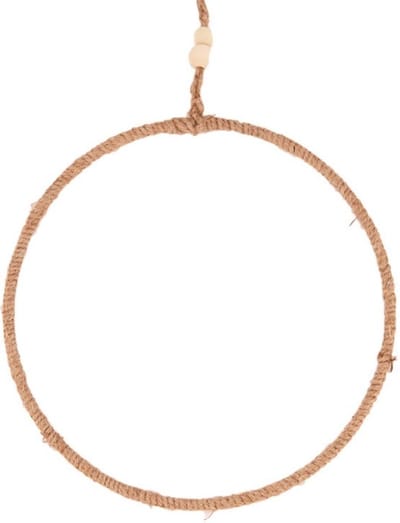 Metalen touw ring 38cm