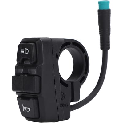 3 in 1 Elektrische Scooter Functieschakelaar ABS Koplamp Claxon Richtingaanwijzer Schakelaar voor KUGOO M5 black