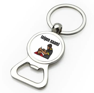 Akyol - kapper man met eigen naam flesopener - Kapper - barbers - collega's - verjaardag - afscheidscadeau - geschenk - kado - 9 bij 3 cm