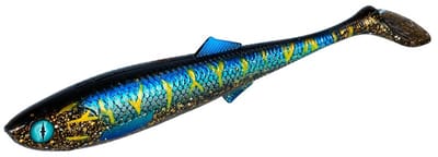 Mikado Sicario 10.5cm Cosmo Blue – 5 stuks – Softbait Shad Kunstaas voor Baars, Snoekbaars & Snoek