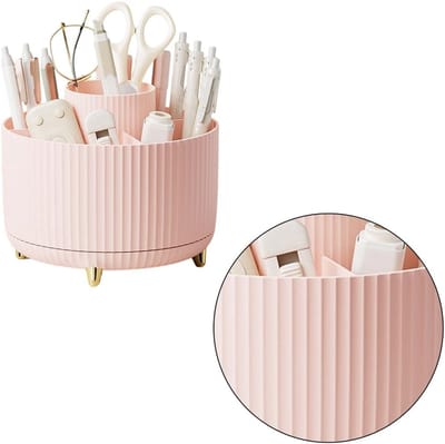 REWYTAZ - Make-up opberger, huidverzorgingsdoos organizer, make-up tafel organizer, make-up kwasten organizer, make-up organizer, roterend, badkamer organisatie