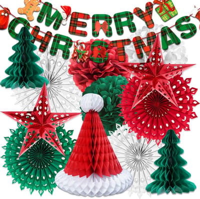 Equivera Kerstversiering Binnen - Kerstversiering - Kerst Versiering - Kerst Decoratie - Kerstdecoratie - Kerstdecoratie voor Binnen - Voor de Leukte Kerstviering!