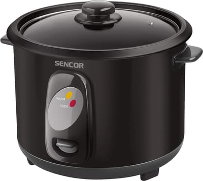 Elektrische rijstkoker Sencor SRM 1001BK - 1 L - Roestvrij staal - Stoomkoken - Automatische uitschakeling - Zwart
