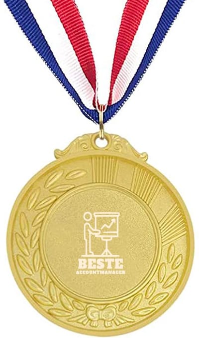 Akyol - accountmanager medaille goudkleuring - Accountmanager - accountmanager cadeau - leuk cadeau voor je vriend om te geven - beste accountmanager ever