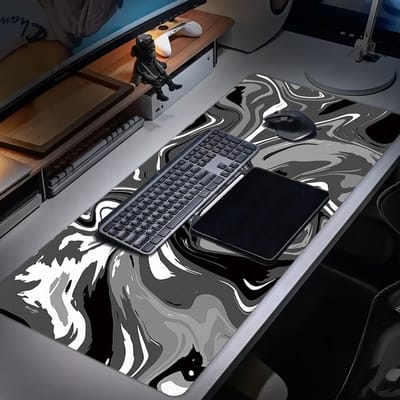 Dailygoods- Muismat XXL - Gamingmat - Waterdicht - Antislip - 90x40 cm - Bureaumat - Tafelmat voor kantoor/thuis