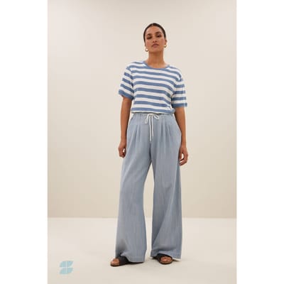 By-Bar Jaxx Cayambe Pants Light Denim Size: XS | Wide-Leg & Flared Pants Outlet | Dames | Blauw