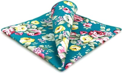 Zakdoek Heren - Pochette Manchet - Kostuum Combineren - Handgerolde Randen - 32x32 cm - Multicolor