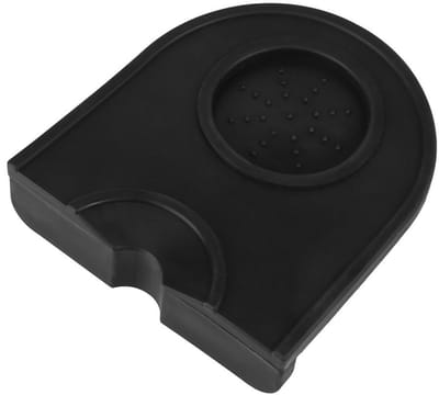 Dailygoods- Koffiestampermat Antislip - Siliconen Mat - Slijtvast - 12,5 x 14 cm - Koffie Stamperhouder - Compact en Lichtgewicht - Koffiemat