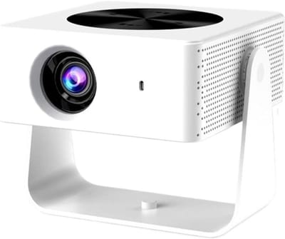 KZQ Draagbare Projector - 1080p Autofocus Helderheid - Automatische Trapeziumcorrectie - Wifi 6 - 360° Thuisbioscoop - 1 Stuk