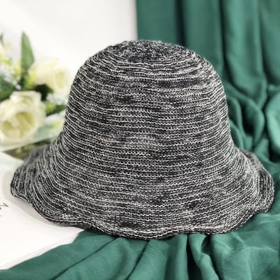Vissershoed Dames Zomer Dun Ademend Zonbescherming Zonneklep Hoed Veelzijdig Opvouwbare Zonnehoed M（56-58cm） gray