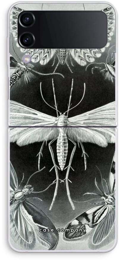 Case Company® - Hoesje geschikt voor Samsung Galaxy Z Flip4 hoesje - Haeckel Tineida - Soft Cover Telefoonhoesje - Bescherming aan alle Kanten en Schermrand