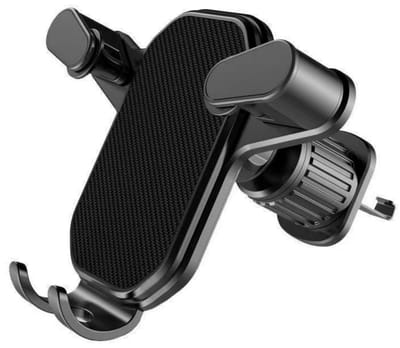 GELLDG Autoventilatietelefoonhouder met intrekbare spiraalhaak - Handsfree telefoonverlengingshouder - Geschikt voor autonavigatielichtaccessoire - Geschikt voor GM-auto's, vrachtwagens en SUV's - Zwart - 1 st.