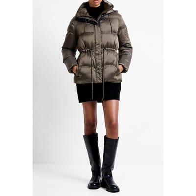 French Connection Kendra Nylon Puffer Jacket Washed Khaki Washed Khaki Größe: XL | Winterjacken Outlet | Damen | Braun
