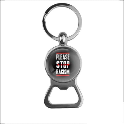 Bieropener Glas - Please Stop Racism
