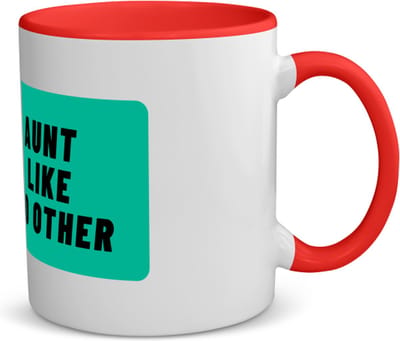Akyol - aunt like no other koffiemok - theemok - rood - Tante - geweldige tante - niemand anders - verjaardag - cadeau - kado - bedankje - geschenk - 350 ML inhoud