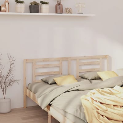 vidaXL - Hoofdbord - 206x4x100 - cm - massief - grenenhout