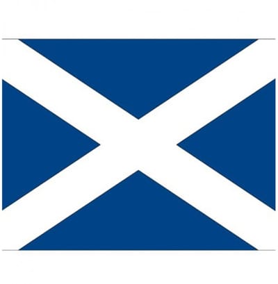 Vlag van Schotland stickers - 7 x 10 cm - Landen - Schotse vlaggetjes - versiering - feestartikelen