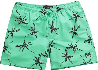 Men Plus - Heren - Zwemshort all-over print elastische tailleband - Blauwgroen - Maat 8XL
