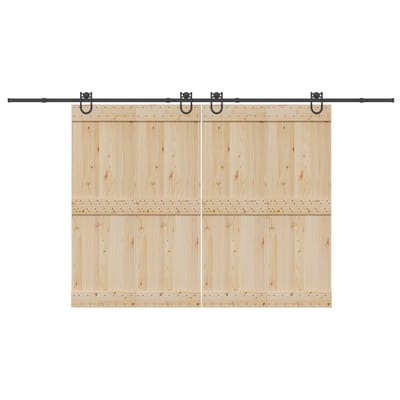 vidaXL - Doos - met - onderdelen - voor - schuifdeur - 400 - cm - staal - zwart