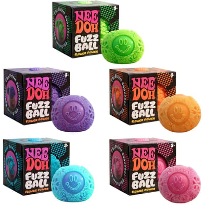 Balle Fuzz NeeDoh Squishy Balle Anti-Stress Douce Tactile Jouet Fidget pour Soulager l'Anxiété Jeu Sensoriel pour Enfants Adultes Cadeaux