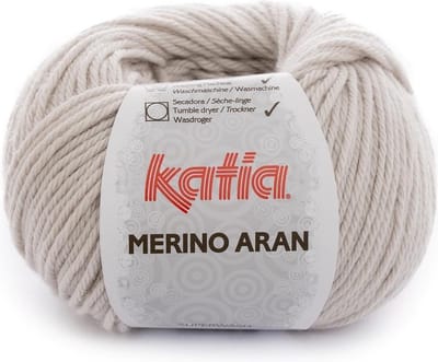 Katia Merino Aran - 11 zeer lichtbeige - Merinogaren