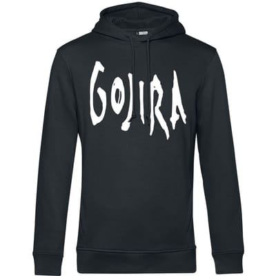 Gojira Trui met capuchon - Woodblock Whales - S tot XXL - voor Mannen - zwart