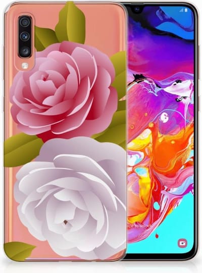 Samsung Galaxy A70 TPU Case Roses