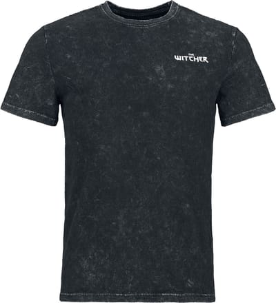 The Witcher - Gaming T-shirt - Runes Tshirt - S tot XXL - voor Mannen - zwart gemêleerd
