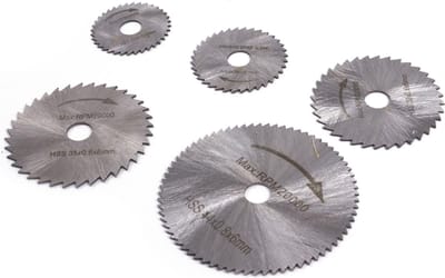 Benson Multitool Zaag Set - 5 HSS Slijpschijven - Carbon Staal - 6-delig