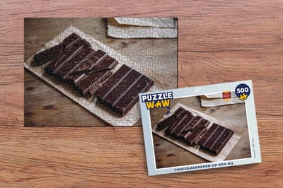Puzzel Chocoladerepen op een rij - Legpuzzel - Puzzel 500 stukjes