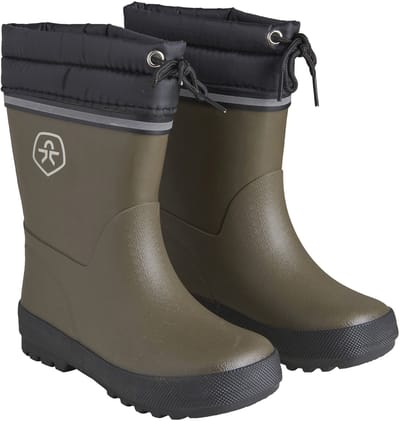 Color Kids - Winterlaarzen voor kinderen- Thermal Wellies - Dark Olive - maat 26EU