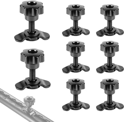 Schroeffitting M8 x 60 mm voor sjorrails, gegalvaniseerd airline-beslag, accessoires voor eindmontage en stergreep verbindingen