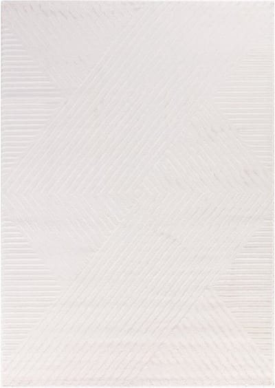 Flycarpets Cara Modern Japandi Intersecto Vloerkleed - Creme - 80x250 cm