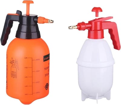 Handsproeier 2 stuks - Luchtpomp spuitfles - Planten verzorgen - Verstelbaar mondstuk - Tot 2 liter - Wit en rood
