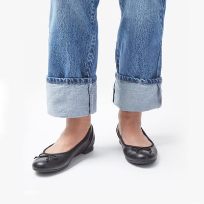 Couture Bloom Zwarte Leren Schoenen